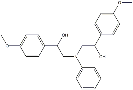 2-([2-HYDROXY-2-(4-METHOXY-PHENYL)-ETHYL]-PHENYL-AMINO)-1-(4-METHOXY-PHENYL)-ETHANOL Structure