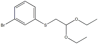 (3-Bromophenyl)(2,2-diethoxyethyl)sulfane Structure