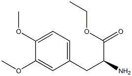 3,4-Dimethoxy-L-Phenylalanine ethyl ester 구조식 이미지