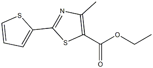 Ethyl 4-Methyl-2-(thiophen-2-yl)thiazole-5-carboxylate 구조식 이미지