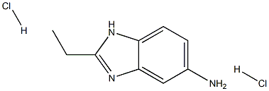 2-Ethyl-1H-benzoimidazol-5-ylaminedihydrochloride 구조식 이미지