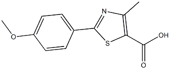 4-Methyl-2-(4-methoxyphenyl)thiazole-5-carboxylicacid 구조식 이미지