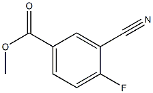 3-Cyano-4-fluorobenzoic acid methyl ester 구조식 이미지