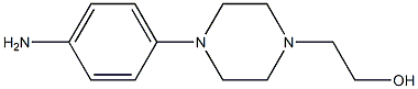 2-[4-(4-Aminophenyl)-1-piperazinyl]-1-ethanol Structure