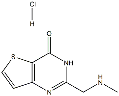 2-Methylaminomethyl-3H-thieno[3,2-d]pyrimidin-4-one hydrochloride 구조식 이미지