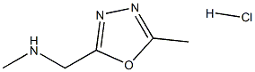 N-Methyl-N-[(5-methyl-1,3,4-oxadiazol-2-yl)methyl]amine hydrochloride 구조식 이미지