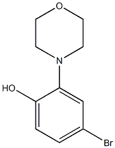 4-Bromo-2-(N-morpholino)phenol 구조식 이미지