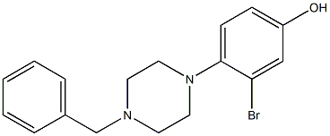 4-(4-Benzyl-1-piperazino)-3-bromophenol Structure