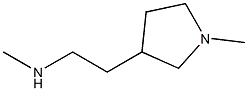 N-Methyl-2-(1-methyl-3-pyrrolidinyl)-1-ethanamine 구조식 이미지