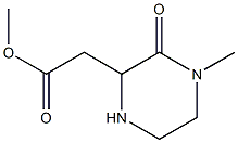 Methyl 2-(4-methyl-3-oxo-2-piperazinyl)acetate Structure