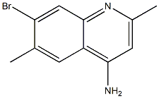4-Amino-7-bromo-2,6-dimethylquinoline Structure