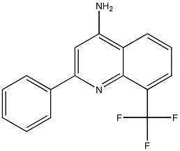 4-Amino-8-trifluoromethyl-2-phenylquinoline 구조식 이미지