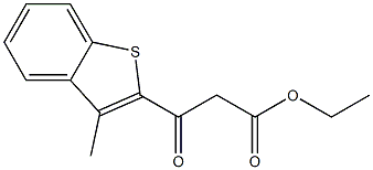 ethyl 3-(3-methylbenzo[b]thiophen-2-yl)-3-oxopropanoate Structure