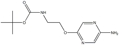 tert-butyl 2-(5-aminopyrazin-2-yloxy)ethylcarbamate Structure
