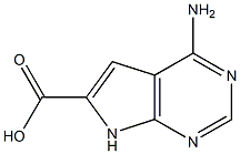 4-amino-7H-pyrrolo[2,3-d]pyrimidine-6-carboxylic acid
 구조식 이미지