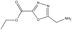 5-Aminomethyl-[1,3,4]oxadiazole-2-carboxylic acid ethyl ester 구조식 이미지