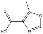 5-methyloxazole-4-carboxylic acid
 구조식 이미지