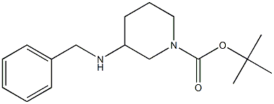 1-Boc-3-Benzylamino-piperidine 구조식 이미지