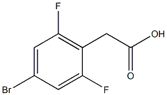 4-bromo-2,6-difluorophenylacetic acid Structure