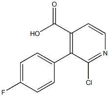 2-Chloro-3-(4-fluorophenyl)isonicotinic acid Structure