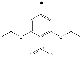 2,6-diethoxy-4-bromo-1-nitrobenzene 구조식 이미지