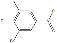 3-bromo-4-fluoro-5-methyl nitrobenzene Structure