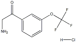 2-amino-1-(3-(trifluoromethoxy)phenyl)ethanone hydrochloride Structure
