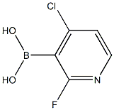 4-Chloro-2-fluoropyridine-3-boronic acid 구조식 이미지