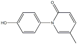 1-(4-hydroxy-phenyl)-5-methyl-1H-pyridine-2-one 구조식 이미지