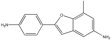 2-(4-aminophenyl)-7-methylbenzofuran-5-amine 구조식 이미지