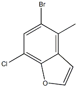 5-bromo-7-chloro-4-methylbenzofuran 구조식 이미지