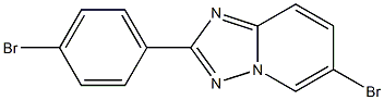 6-bromo-2-(4-bromophenyl)-[1,2,4]triazolo[1,5-a]pyridine 구조식 이미지