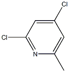 2,4-Dichloro-6-methylpyridine 구조식 이미지