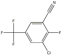 2-fluoro-3-chloro-5-trifluoromethylbenzonitrile Structure