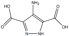 4-amino-1H-pyrazole-3,5-dicarboxylic acid 구조식 이미지
