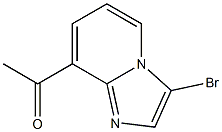 1-(3-bromoimidazo[1,2-a]pyridin-8-yl)ethanone Structure