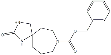 benzyl 2-oxo-1,3,8-triazaspiro[4.6]undecane-8-carboxylate 구조식 이미지