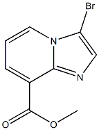 methyl 3-bromoimidazo[1,2-a]pyridine-8-carboxylate 구조식 이미지