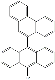 9-(9-bromoanthracen-10-yl)phenanthrene 구조식 이미지