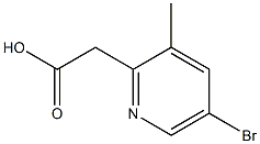 5-Bromo-3-methylpyridine-2-acetic acid Structure