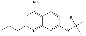 4-Amino-2-propyl-7-trifluoromethoxyquinoline 구조식 이미지