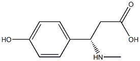 (S)-3-(4-hydroxyphenyl)-3-(methylamino)propanoic acid 구조식 이미지