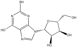 2-Mercaptoinosine 구조식 이미지