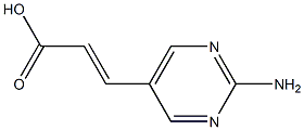 3-(2-Amino-pyrimidin-5-yl)-acrylic acid Structure
