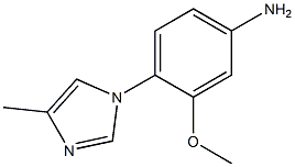 3-methoxy-4-(4-methyl-1H-imidazol-1-yl)aniline Structure