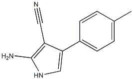 2-amino-4-(4-methylphenyl)-1H-pyrrole-3-carbonitrile 구조식 이미지