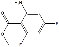methyl 2-amino-4,6-difluorobenzoate 구조식 이미지