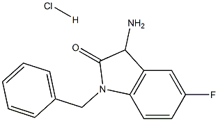 3-amino-1-benzyl-5-fluoro-1,3-dihydro-2H-indol-2-one hydrochloride 구조식 이미지