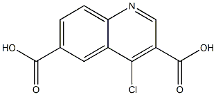 4-chloroquinoline-3,6-dicarboxylic acid Structure