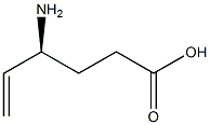 (S)-4-aminohex-5-enoic acid 구조식 이미지